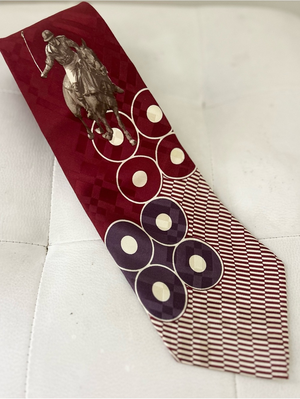 Polo Ralph Lauren Vintage Silk Polo Player Tie